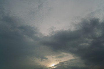 Fototapeta na wymiar Evening Clouds in the sky.