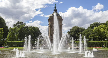 the famous water tower in mannheim germany