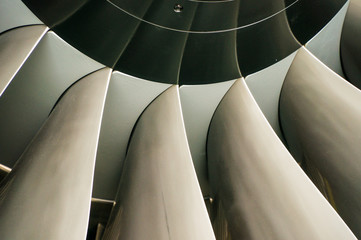 Turbine of jet engine.