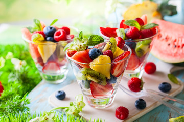 Fruit and berry salad