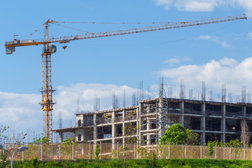 Construction Site with crane
