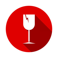 Cardboard symbols isolated on background