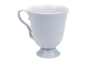 White cup of the original form on a white background.