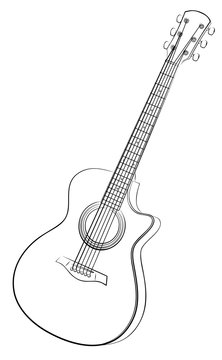 Guitar sketch. 