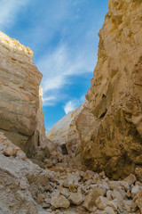 Fototapeta premium Mountain gorge in the mountain desert