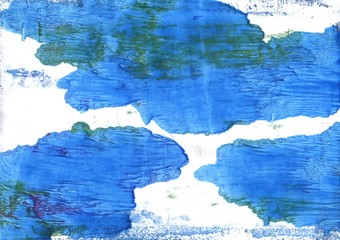 Bleu de France abstract watercolor background