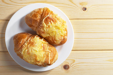 Croissants with cheese