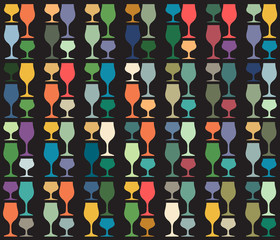 Glasses for alcoholic drinks