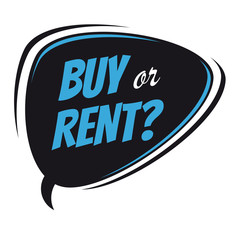 buy or rent retro speech balloon