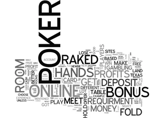 Fotobehang WHY CAN I MAKE PROFITS FROM ONLINE POKER ROOM TEXT WORD CLOUD CONCEPT © Bualong