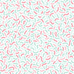 Colorful seamless memphis pattern - memphis style.