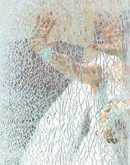 bride through the broken glass 