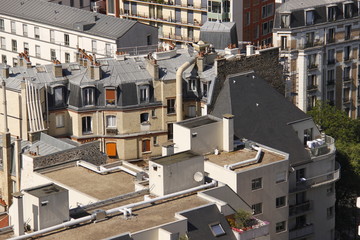 Toit d'un immeuble à Paris