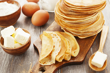 Pancakes with butter