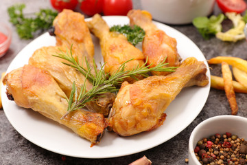 grilled chicken leg