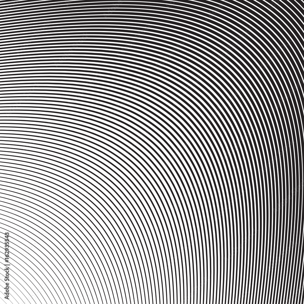 Wall mural wave oblique smooth lines pattern in vector