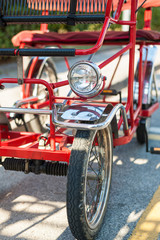 Fototapeta na wymiar Typical Italian Rickshaws