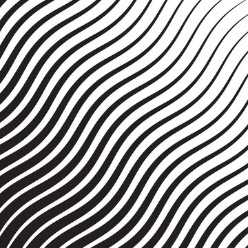 Wave Oblique Smooth Lines Pattern in Vector © ckybe