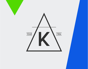 Minimal Geometric Lined Template for Hipster Identity in Vector