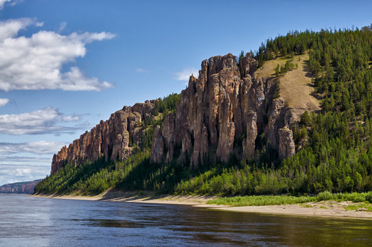 Lena Pillars, bank of Lena river, Yakutia