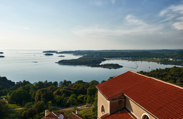 View to Vrsar from above -Istria,Croatia