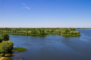 Obraz na płótnie Canvas View on the river Dnieper