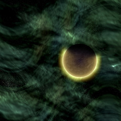 Future galaxy explorer atmosphere. Digital artwork for creative graphic design 