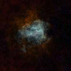 Fototapeta na wymiar Nebula space galaxy. Digital artwork for creative graphic design 