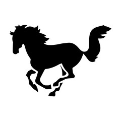 galloping horse silhouette