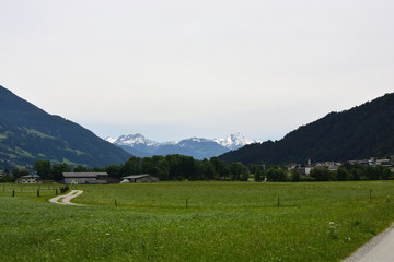 Fototapeta na wymiar Urlaub in Zillertal, bei Schlitters