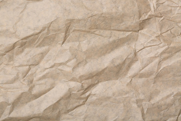 Fototapeta premium Abstract brown recycle crumpled paper for background. paper textures background