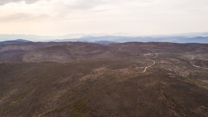 Aerial views of the valleys around Robertson in the Breede Valley in the Western Cape of South Africa