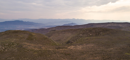 Aerial views of the valleys around Robertson in the Breede Valley in the Western Cape of South Africa