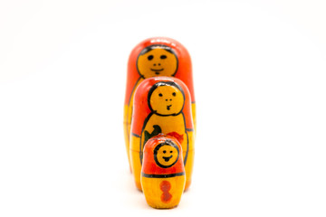 Matryoshka doll or Russian nesting doll family.