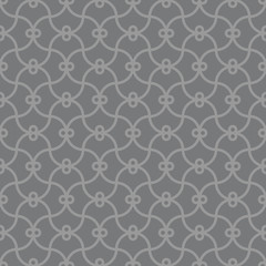 Seamless gray art deco tangled pattern vector