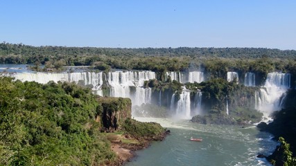 The amazing waterfalls in Iguazu