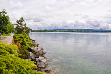 Fototapeta premium Sea Switzerland background