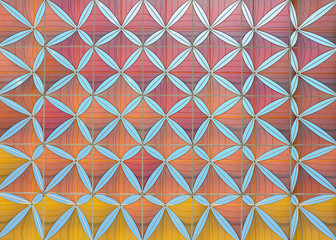 Original patterned, colourful roof