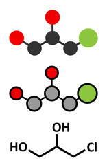 3-MCPD carcinogenic food by-product molecule. Produced when hydrochloric acid is added to food to speed up protein hydrolysis.