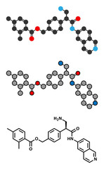 Netarsudil drug molecule. Used in treatment of ocular hypertension and glaucoma.