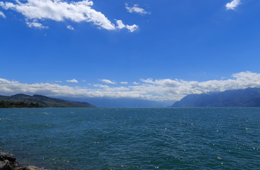 Water scape lake Leman Switzerland