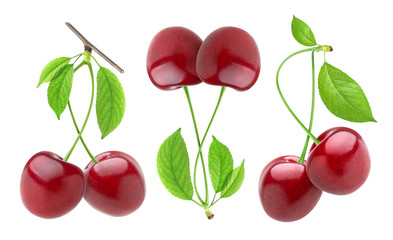 Cherry isolated on white background