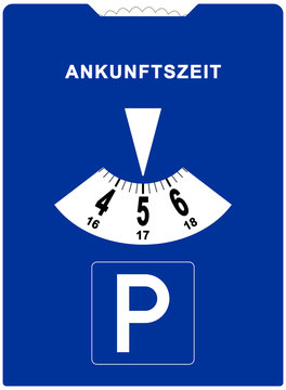 spr53 SignParkRaum - Parkscheibe Zeichen - xxl - Poster - 11 cm x 15 cm gro&szlig; - g5261
