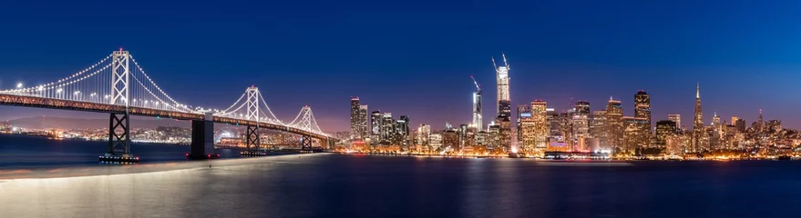 Foto op Aluminium Panoramisch skyline van San Francisco © ian