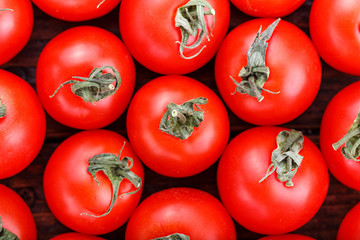 Beautiful ripe tomatoes background