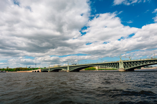Trinity Bridge in St. Petersburg