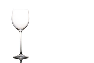 Isolated glass  and cup of water