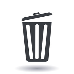 Trash can icon. Delete, Move to Trash, clear the disk space. Vector illustration.