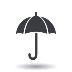 Umbrella sign icon. Rain protection symbol. Flat design style. 