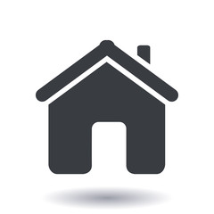 Vector Home Icon in flat design style.